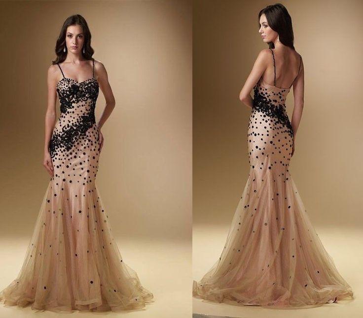 زفاف - 2014 Sexy Beading Mermaid Bridal Wedding Gown Prom Evening Formal Party Dress