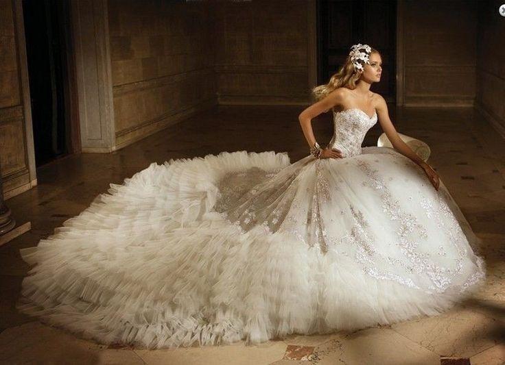Wedding - 2014 New White/ivory Wedding Dress Custom Size 2-4-6-8-10-12-14-16-18-20-22