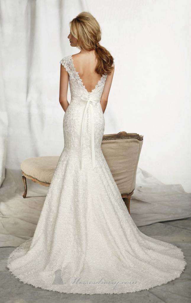 Hochzeit - NEW White/Ivory Lace Mermaid Bridal Wedding Dress Custom Size 2-4-6-8-10-12-14