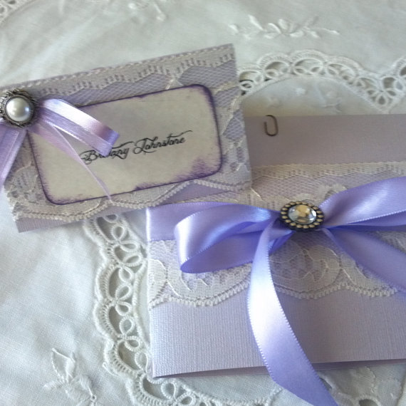 Свадьба - Reserved for Mitchka 10 additonal with addressed envelopes - Lace invitation elegant wedding invitation - New