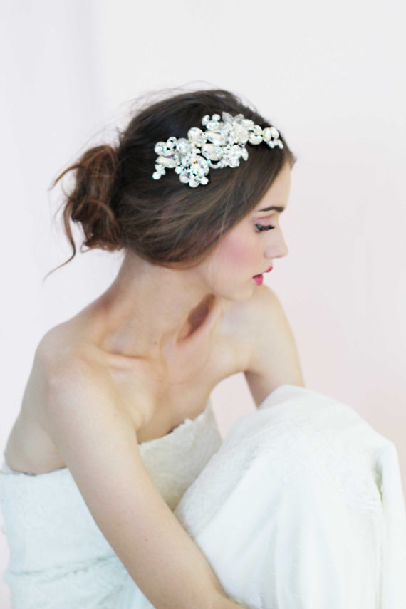 Hochzeit - Fidelia  Bridal Headpiece Wedding Accessories - New