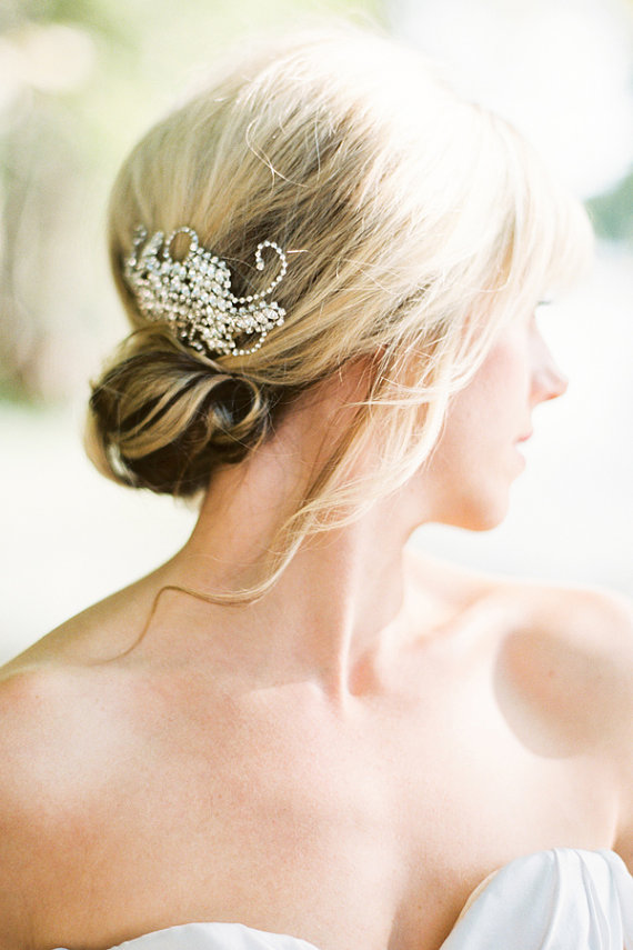 Mariage - Halcyon Swarovski Crystal Headband  Silver Bridal Headpiece  Wedding - New