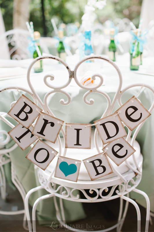 Wedding - Bride To Be Mini Banner - Bride To Be Chair Sign - Bridal Shower Decorations - Bridal Shower Banners - CUSTOMIZE YOUR COLORS - New