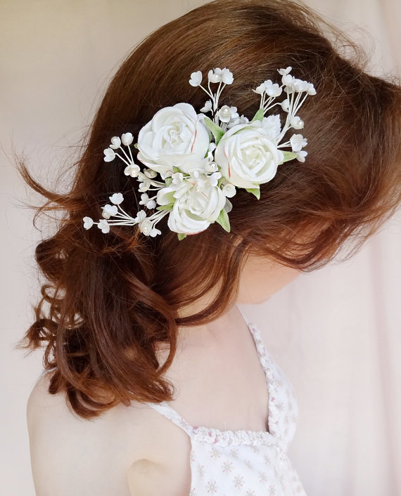 Wedding - bridal hair accessory -  pearl wedding hairpiece
