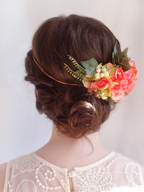 زفاف - bridal flower Bracelet