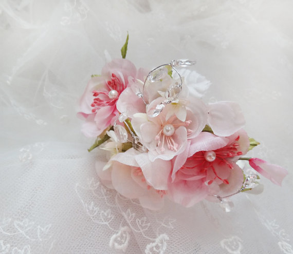 زفاف - pink wedding headband