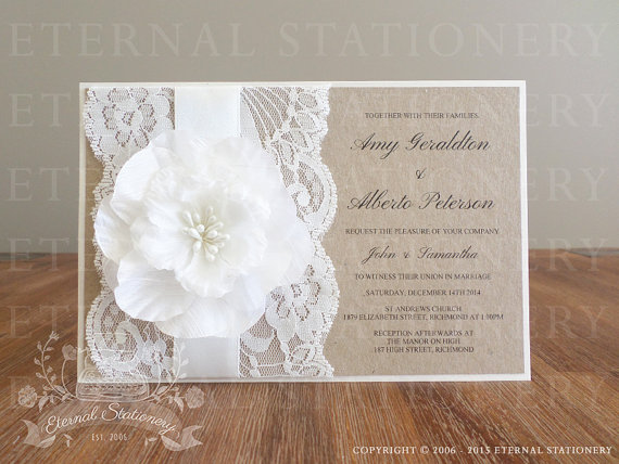 Hochzeit - Lovely wedding invitation card