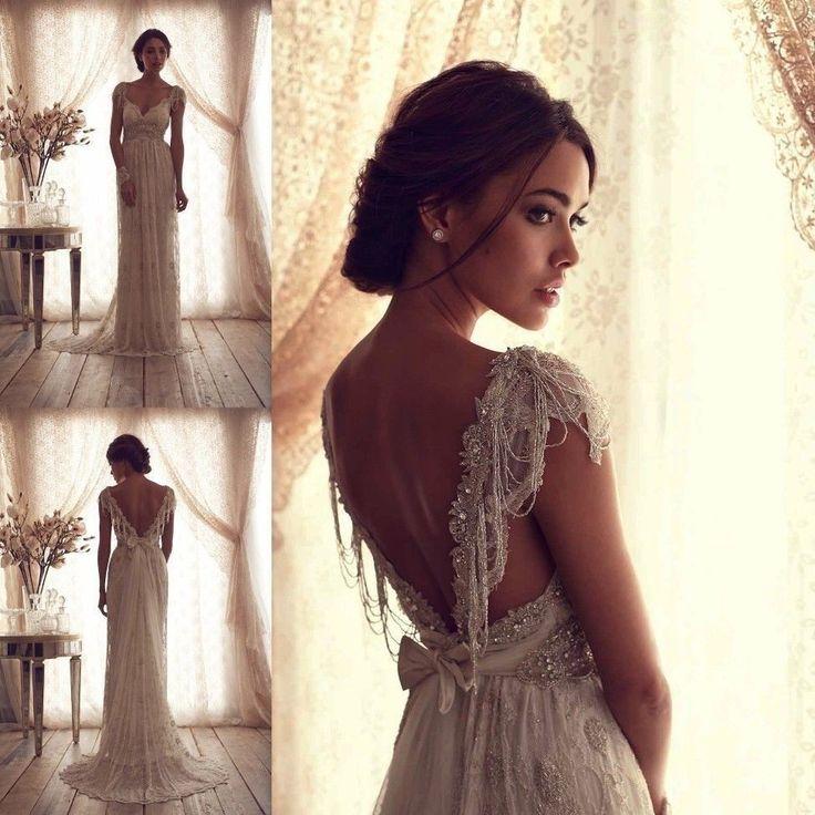 Mariage - New White/ivory Wedding Dress Bridal Gown Custom Size 2-4- 6-8-10-12-14-16 --18