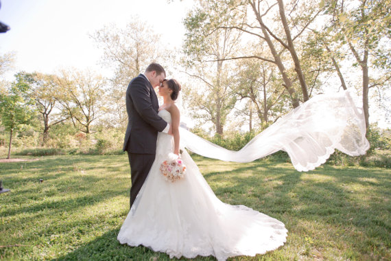 Wedding - Wedding Veil with French Alencon Lace