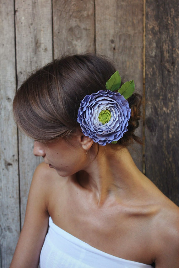 Accessories Hair Clip Polymer Ranunculus With Buds 2256898 Weddbook