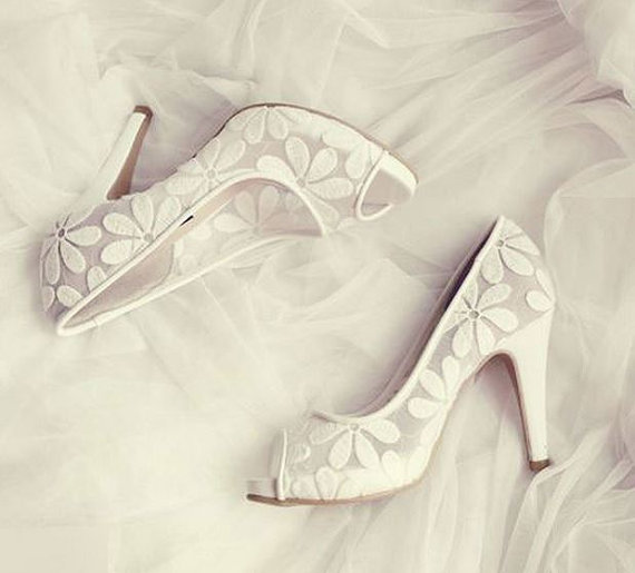 Mariage - High Heel Lave Ballet Shoes for Weddings