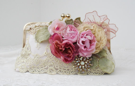 زفاف - Rustic Elegant / Lace Wedding / Romantic Wedding / Bridal Handbag / Farmhouse Wedding / Gatsby - New