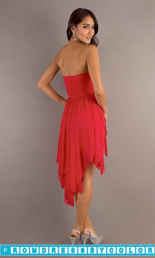 زفاف - $144 Designer Prom Dresses - Strapless High Low Dress at www.promdressbycolor.com