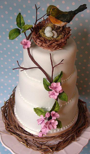 Hochzeit - Birds Nest Cake