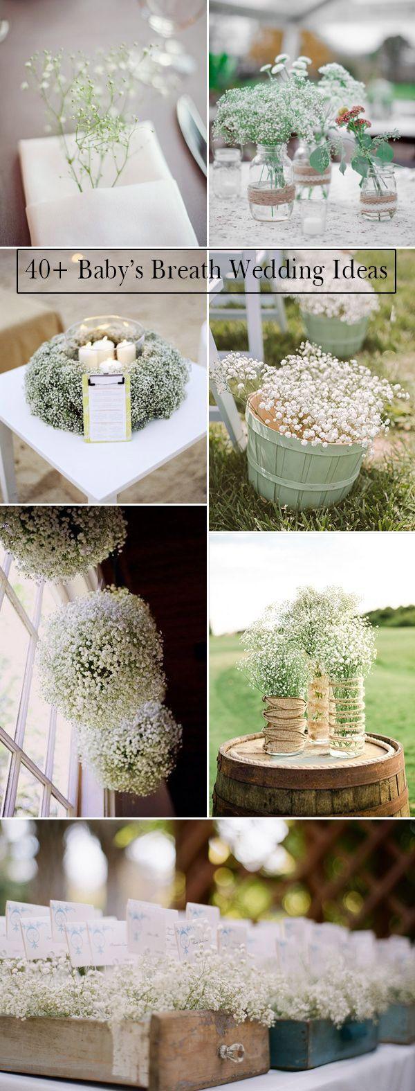 Mariage - Wedding Flowers: 40 Ideas To Use Baby’s Breath