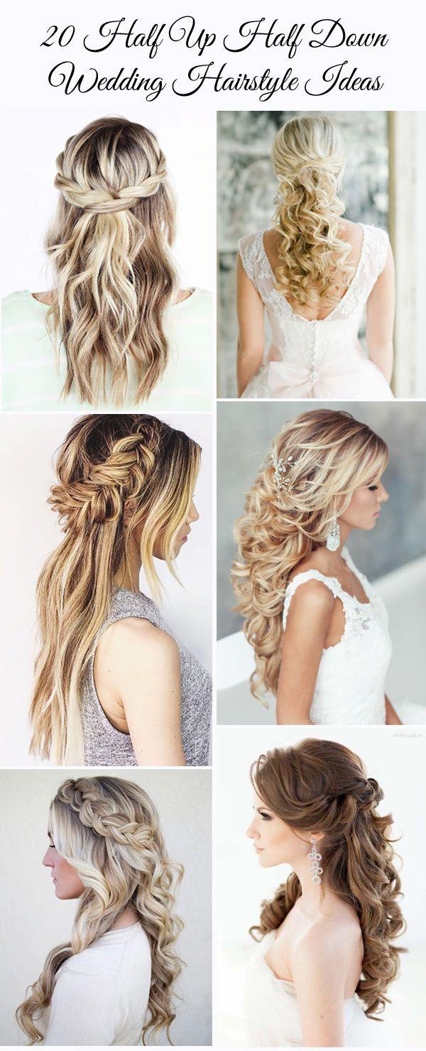 Mariage - 20 Awesome Half Up Half Down Wedding Hairstyle Ideas