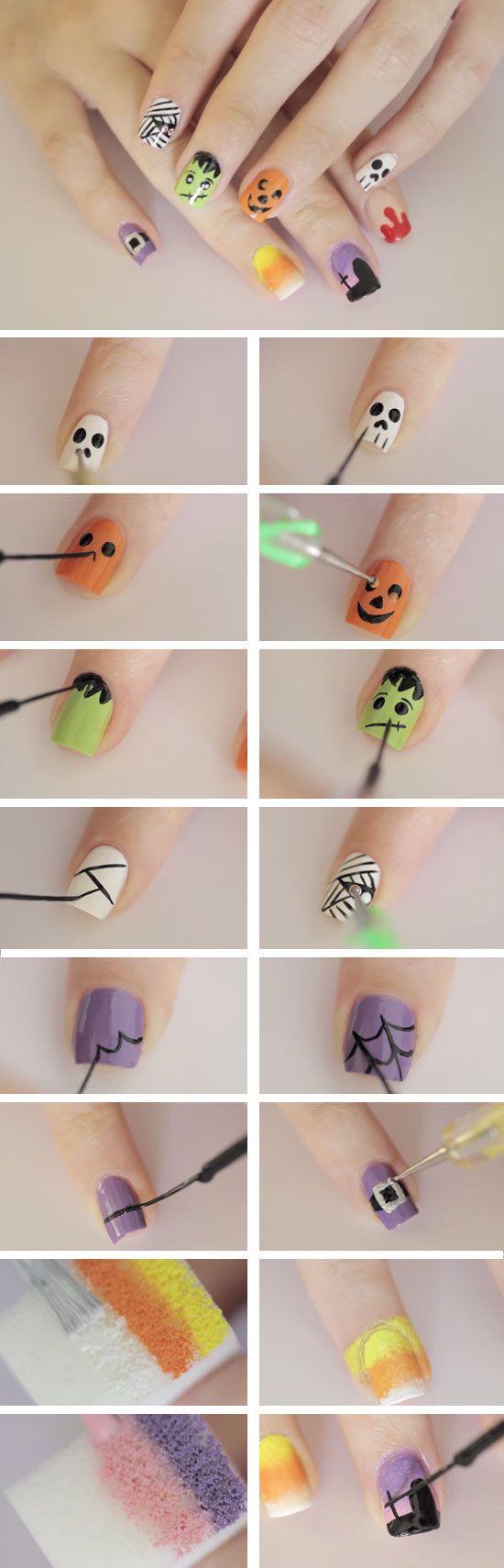 زفاف - 23 Spooky Nail Art Ideas For Halloween