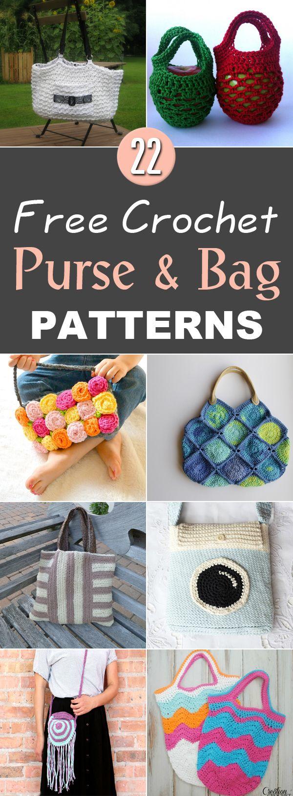 Hochzeit - 22 Free Crochet Purse & Bag Patterns