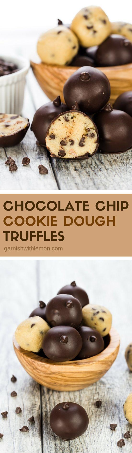Hochzeit - Chocolate Chip Cookie Dough Truffles