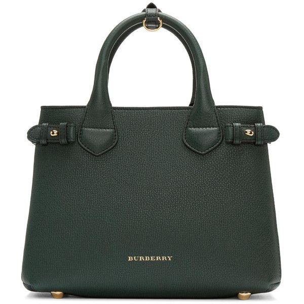 Hochzeit - Burberry Green Small Banner Tote Bag
