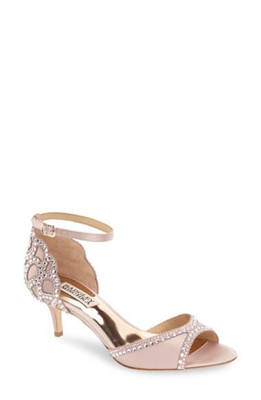 Wedding - Badgley Mischka 'Gillian' Crystal Embellished d'Orsay Sandal (Women) 