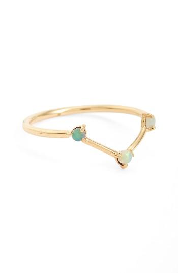Wedding - WWAKE Counting Collection Three Step Triangle Opal Ring 
