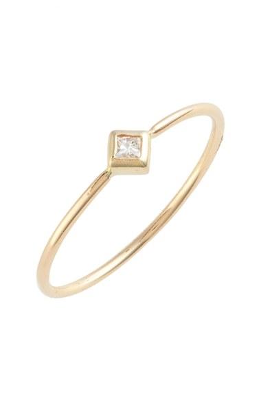 Hochzeit - Zoë Chicco Single Diamond Ring 