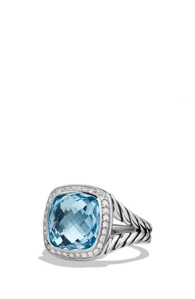 زفاف - David Yurman 'Albion' Ring with Semiprecious Stone and Diamonds 