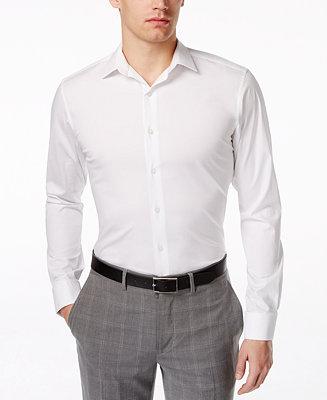Mariage - Alfani Alfani Spectrum Slim-Fit French Cuff Shirt