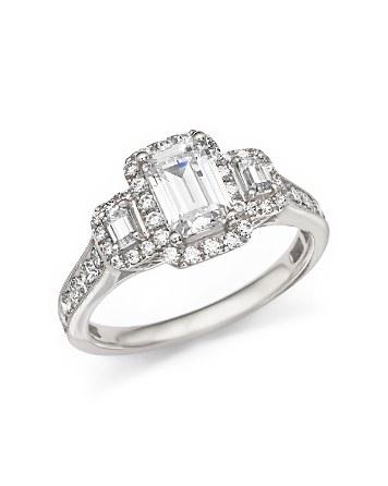Mariage - Bloomingdale&#039;s Diamond Three-Stone Ring in 14K White Gold, 1.75 ct. t.w.