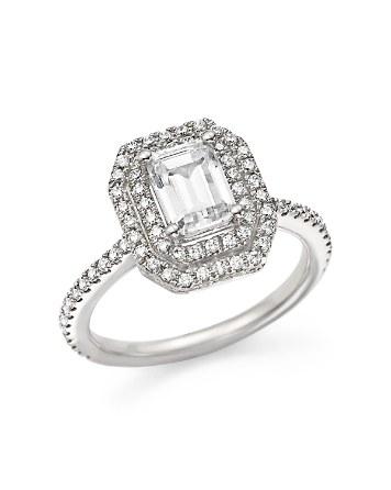 Hochzeit - Bloomingdale&#039;s Diamond Double Halo Solitaire Ring in 14K White Gold, 1.25 ct. t.w.