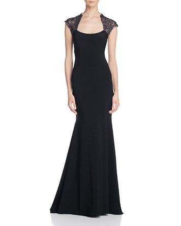 Mariage - Dylan Gray Metallic Lace Gown