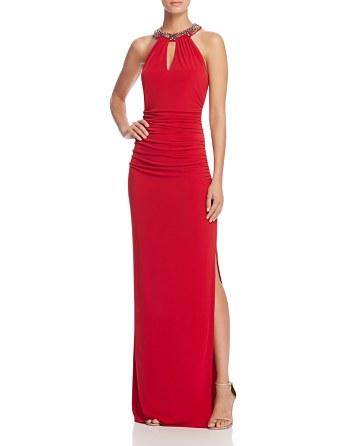 Mariage - Laundry by Shelli Segal Embellished Neck Gown