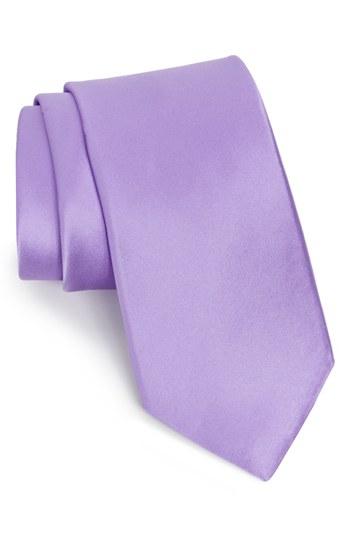 Hochzeit - Nordstrom Men's Shop Solid Satin Silk Tie 