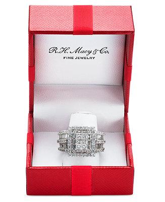 Hochzeit - Macy&#039;s Diamond Ring (3 ct. t.w.) in 14k Gold or White Gold