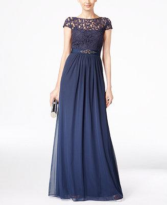Mariage - Adrianna Papell Adrianna Papell Lace Illusion Gown