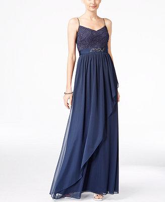 Wedding - Adrianna Papell Adrianna Papell Spaghetti-Strap Lace Gown