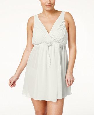 Wedding - Flora by Flora Nikrooz Flora by Flora Nikrooz Plus Size Chiffon Rose Accent Chemise