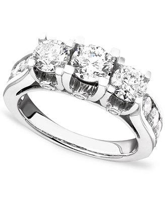 زفاف - Diamond Ring in 14k White Gold (3 ct. t.w.)
