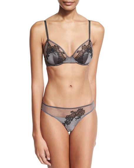 Mariage - Soie Belle Full-Cup Bra, Anthracite