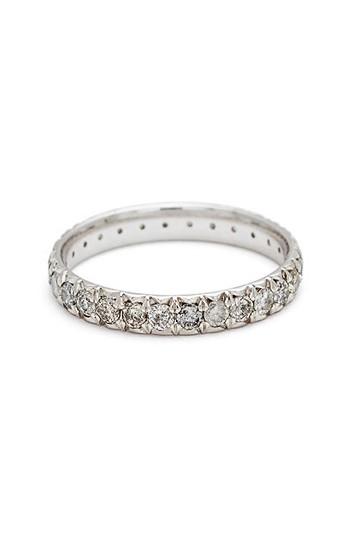 Wedding - Anna Sheffield Attelage Pavé Grey Diamond Ring