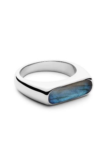 Wedding - Shinola Elongated Labradorite Signet Ring