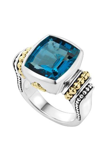 زفاف - LAGOS 'Caviar Color' Medium Semiprecious Stone Ring 