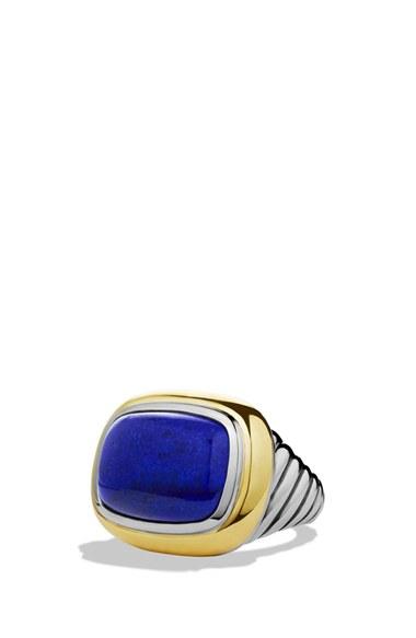 زفاف - David Yurman 'Waverly' Ring with Semiprecious Stone and Gold 