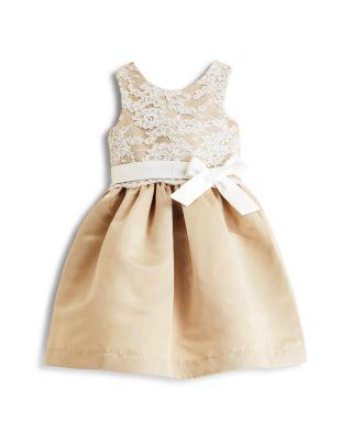 Mariage - US Angels Girls&#039; Lace Overlay Dress - Little Kid