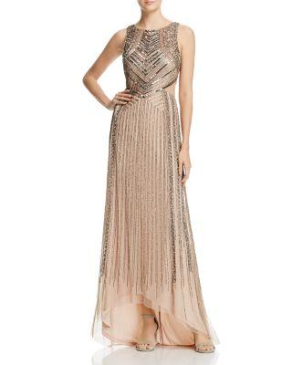 Mariage - Adrianna Papell Sleeveless Beaded Cutout Gown