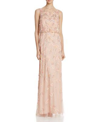 Mariage - Adrianna Papell Beaded Blouson Gown