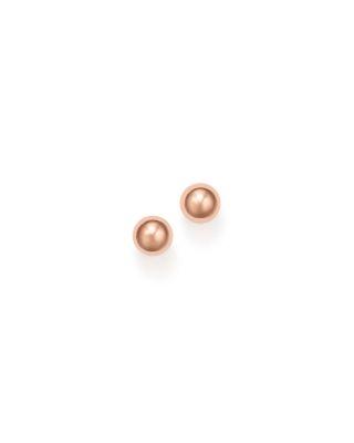 Hochzeit - Bloomingdale&#039;s 14K Rose Gold Ball Stud Earrings, 4mm - 100% Exclusive