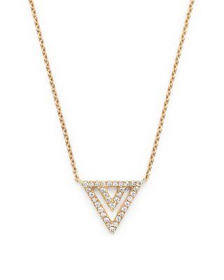 Hochzeit - Dana Rebecca Designs 14K Yellow Gold Aria Selene Pendant Necklace with Diamonds, 16&#034;