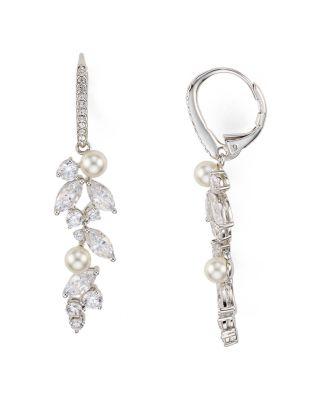 Mariage - Nadri Heaven Embellished Drop Earrings